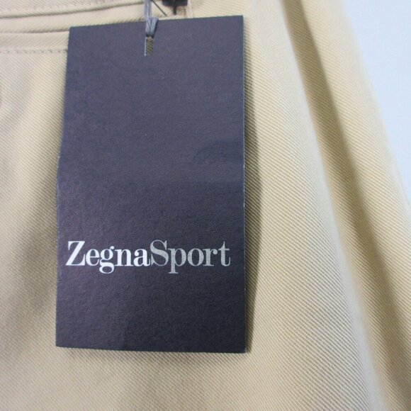 Zegna Sports Men's Chino Pants 36 x 34 Beige Cotton Rayon Office Business 552 - Picture 6 of 16